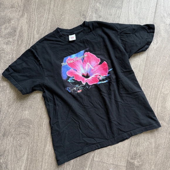 Supreme Yohji Yamamoto This Was Tomorrow Black Graphic Tee - Picture 1 of 4